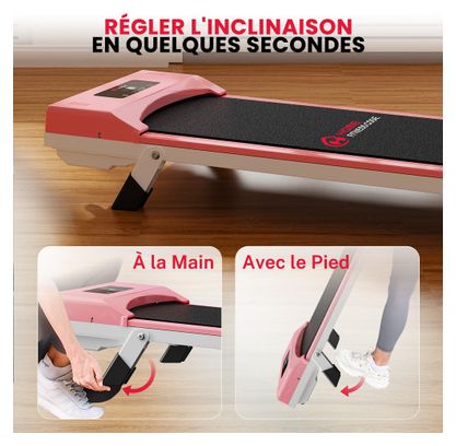 Loopband C1 Compact Roze - 6 km/h - 2,5 pk - Opvouwbaar en draagbaar