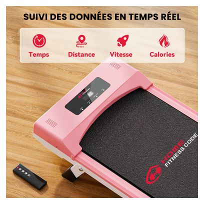 Loopband C1 Compact Roze - 6 km/h - 2,5 pk - Opvouwbaar en draagbaar