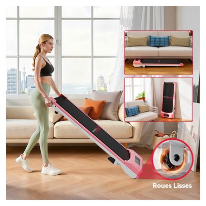 Loopband C1 Compact Roze - 6 km/h - 2,5 pk - Opvouwbaar en draagbaar