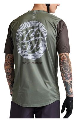 Maillot Manches Courtes Troy Lee Designs Flowline Vert