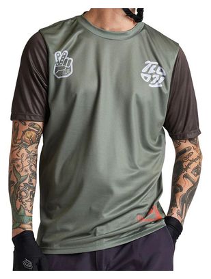Maillot Manches Courtes Troy Lee Designs Flowline Vert