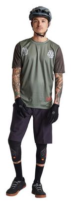 Maillot Manches Courtes Troy Lee Designs Flowline Vert