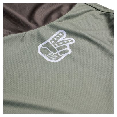 Maillot Manches Courtes Troy Lee Designs Flowline Vert