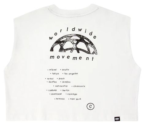 Canotta Ciele ORTank Cropped WWM Bianca da donna