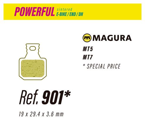 Paire de Plaquettes Less Brakes Magura MT5 / MT7