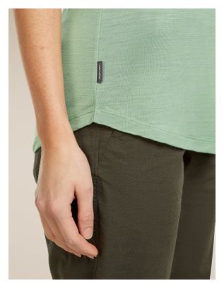 Maglietta tecnica Icebreaker 125 Sphere III verde da donna