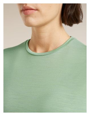 Maglietta tecnica Icebreaker 125 Sphere III verde da donna