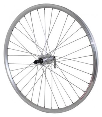 Paire De Roues VTT Sta Tru 26 Pouces – Argent, 7 Vitesses, Quick Release, Faites Aux US