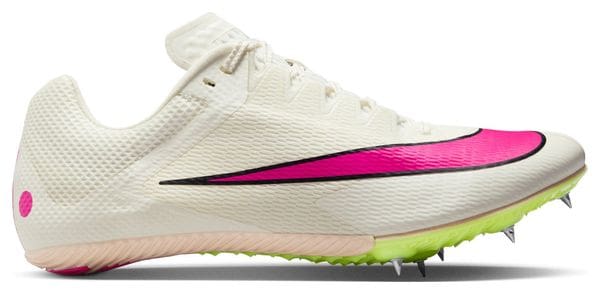 Nike Zoom Rival Sprint White Pink Yellow Unisex Track &amp; Field Shoe