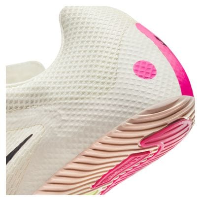 Zapatilla de Atletismo Unisex <strong>Nike Zoom Rival Sprint Blanca Rosa Amarilla</strong>