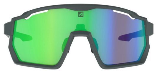 AZR Pro Race RX Mat Carbon/Zwart / Groen Hydrofobe Lens