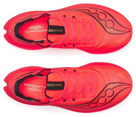 Saucony Endorphin Pro 5 hardloopschoenen, rood/zwart, heren