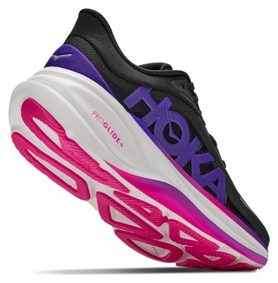 Zapatillas de running Hoka Clifton Pro negro/morado para mujer
