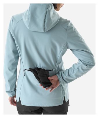 Chaqueta Softshell Millet Seneca Shield Hoodie azul para mujer