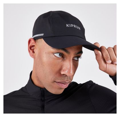 Casquette imperméable Kiprun Rain V2 Noir