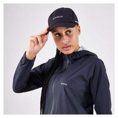 Casquette imperméable Kiprun Rain V2 Noir