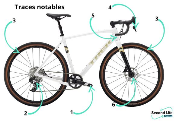 Produit Reconditionné - Gravel Bike Trek Checkpoint ALR 5 Sram Apex eTap AXS 12V 700 mm Blanc