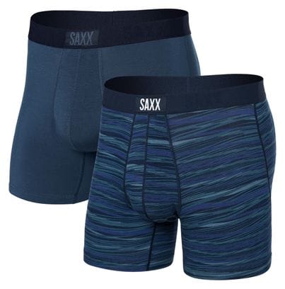 Doppelpack Boxershorts SAXX Vibe Super Soft Blau Herren