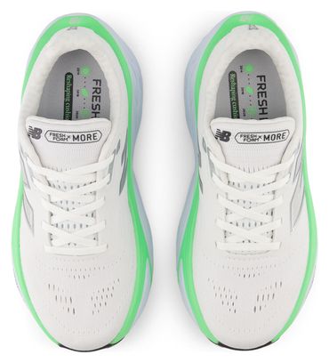 New Balance Fresh Foam X More v5 Wit/Groen Dames Hardloopschoenen