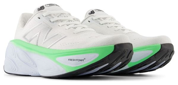 New Balance Fresh Foam X More v5 Wit/Groen Dames Hardloopschoenen