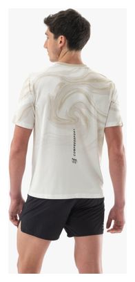 Compressport Performance herenshirt met korte mouwen Wit/Bruin