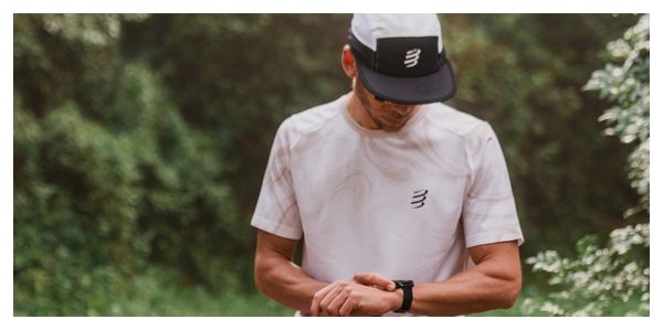 Compressport Performance herenshirt met korte mouwen Wit/Bruin
