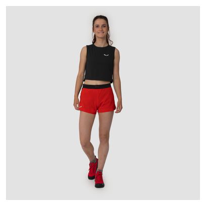 Pantalones cortos Salewa Pedroc 2 para mujer Rojo/Negro