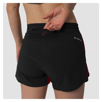 Pantalones cortos Salewa Pedroc 2 para mujer Rojo/Negro