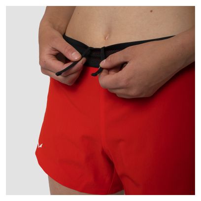 Pantalones cortos Salewa Pedroc 2 para mujer Rojo/Negro