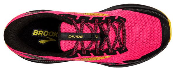 Brooks Divide 4 Women's Pink Yellow Trail Shoes