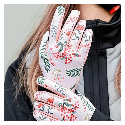 Paire de Gants de Cyclisme Femme Antidérapants rose