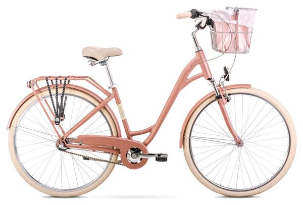 Vélo de Ville 28  - ROMET - Art Deco Eco - ROSE