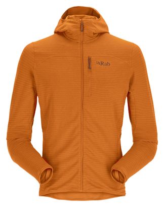 Rab Ascendor Light Orange Long Sleeve Fleece Jacket