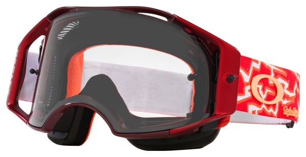 Oakley Airbrake MTB x Troy Lee Designs Rot / Klare Gläser / Ref: OO7107-25