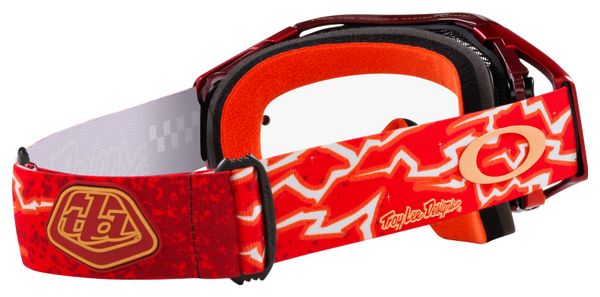 Máscara Oakley Airbrake MTBx Troy Lee Designs Rojo / Lentes transparentes / Ref : OO7107-25