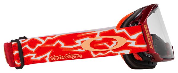 Oakley Airbrake MTB x Troy Lee Designs Rot / Klare Gläser / Ref: OO7107-25