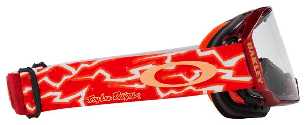Oakley Airbrake MTB x Troy Lee Designs Rot / Klare Gläser / Ref: OO7107-25
