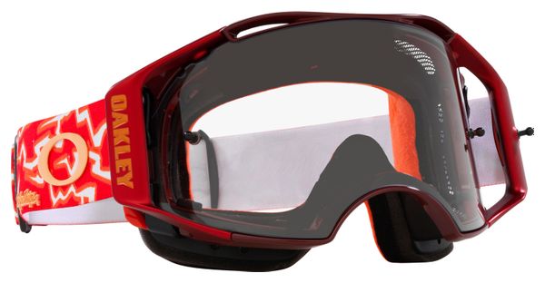 Oakley Airbrake MTB x Troy Lee Designs Rot / Klare Gläser / Ref: OO7107-25