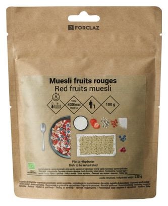 FORCLAZ Muesli fruits rouges BIO 100 g freeze-dried breakfast