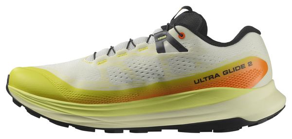 Salomon Ultra Glide 2 White Yellow Trail Running Shoes