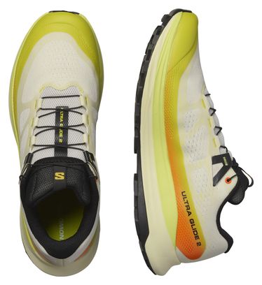 Chaussures Trail Salomon Ultra Glide Blanc/Jaune Homme