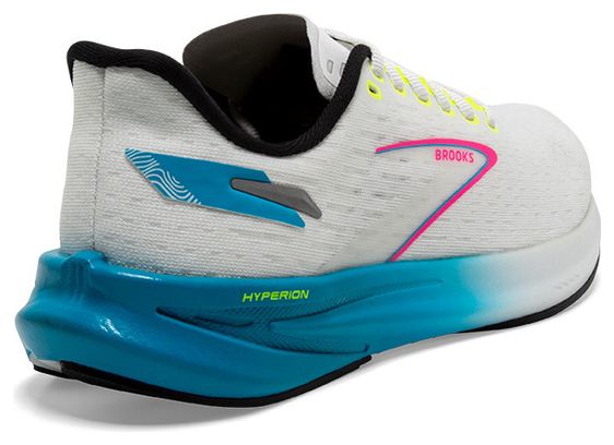 Brooks Hyperion White Blue Women's Running Shoes