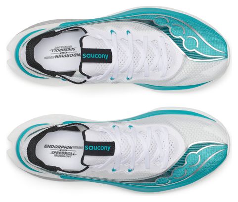 Zapatillas de running Saucony Endorphin Pro 5 blancas/azules para hombre
