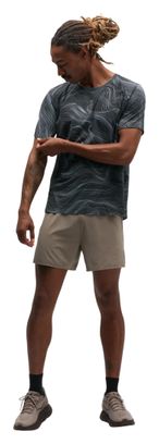 T-Shirt Running Hoka EveryRun Gris Homme