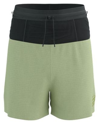 Pantalón Corto de Trail Compressport Verde para Hombre