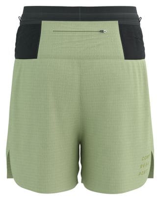 Pantalón Corto de Trail Compressport Verde para Hombre