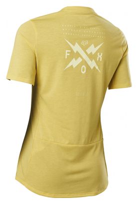 Fox Ranger Dr Calibrated Women&#39;s Short Sleeve Jersey Yellow