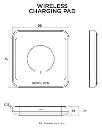 Quad Lock Home/Office Wireless Charging Pad