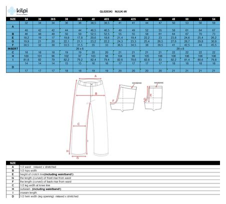 Pantalon randonnée chaud femme Kilpi NUUK-W