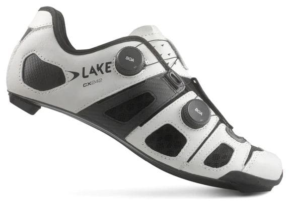 Lake CX242 Regular White/Black Road Shoes